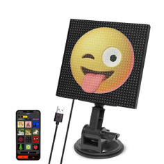 Smartphone App Control LED Car Sign Screen with Pixel Custom Text Pattern Animation Programmable LED Screen for Home Decor,Art Creation product